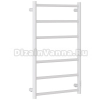 Полотенцесушитель электрический Стилье Формат 27 30528-8050 80x55 см, подключение справа, скрытое подключение справа, матовый белый, лесенка