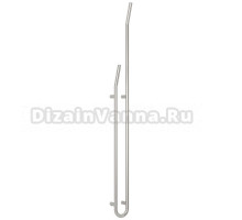 Полотенцесушитель электрический Сунержа Локон 00-0888-1612 160x10 см, подключение слева, скрытое подключение слева, глянцевый хром, I-образный