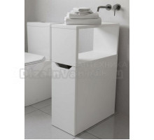 Тумба в туалет Sanflor 20 с нишей, белая