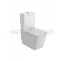 Унитаз-компакт напольный Teymi Helmi R T40327 безободковый, сиденье микролифт, гланцевый белый