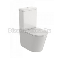 Унитаз-компакт напольный Teymi Solli R T40207 безободковый, сиденье микролифт, гланцевый белый