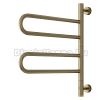 Полотенцесушитель электрический Сунержа Парео 4.0 32-0823-0567 55x50 см, скрытое подключение, золотой шелк, E-образный