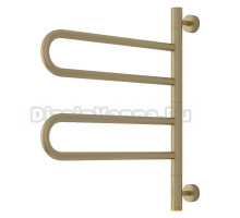 Полотенцесушитель электрический Сунержа Парео 4.0 032-0823-0567 55x50 см, скрытое подключение, матовое золото, E-образный