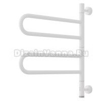 Полотенцесушитель электрический Сунержа Парео 4.0 30-0823-0567 55x50 см, скрытое подключение, матовый белый, E-образный