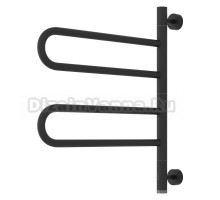 Полотенцесушитель электрический Сунержа Парео 4.0 15-0823-0567 55x50 см, скрытое подключение, темный титан муар, E-образный