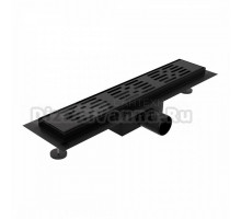 Душевой трап (лоток) Teymi Ellie T90370 40 см, решетка черная, с сифоном