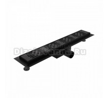 Душевой трап (лоток) Teymi Ellie T90372 50 см, решетка черная, с сифоном