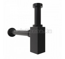 Сифон для раковины Teymi Helmi T140301 32 мм, бутылочный, матовый черный