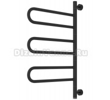 Полотенцесушитель электрический Сунержа Парео 4.0 15-0823-0773 75x50 см, скрытое подключение, темный титан муар, E-образный