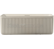 Ванна из искусственного камня AltroBagno Cinzia 090108 170x75 см, отдельностоящая, на ножках, с донным клапаном, с подголовником