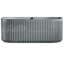 Ванна из искусственного камня AltroBagno Fabiana 090207 170x80 см, пристенная, овальная, на ножках, с донным клапаном, с подголовником