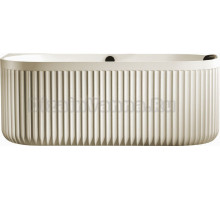 Ванна из искусственного камня AltroBagno Fabiana 090208 170x80 см, пристенная, овальная, на ножках, с донным клапаном, с подголовником