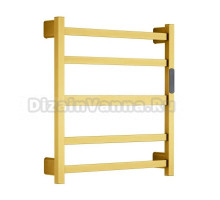 Полотенцесушитель электрический RAGLO R350.02.03 настенный сенсорный с терморегулятором, сатин золотой