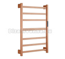 Полотенцесушитель электрический RAGLO R350.07.33 настенный сенсорный с терморегулятором, матовая медь