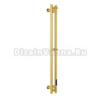 Полотенцесушитель электрический RAGLO R350.11.03 настенный сенсорный узкий с терморегулятором, сатин золотой