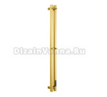 Полотенцесушитель электрический RAGLO R350.12.03 настенный сенсорный узкий с терморегулятором, сатин золотой