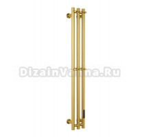 Полотенцесушитель электрический RAGLO R350.16.03 настенный сенсорный узкий с терморегулятором, сатин золотой