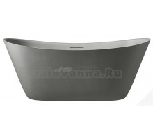 Ванна из искусственного камня AltroBagno Fiorina 090219 170x75 см, отдельностоящая, овальная, на ножках, с донным клапаном