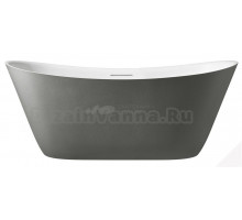 Ванна из искусственного камня AltroBagno Fiorina 090220 170x75 см, отдельностоящая, овальная, на ножках, с донным клапаном