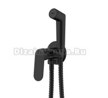 Гигиенический душ VODA Shore SHR01B со смесителем, С ВНУТРЕННЕЙ ЧАСТЬЮ, черный