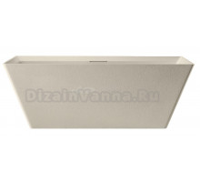 Ванна из искусственного камня AltroBagno Francesca 090103 170x75 см, отдельностоящая, на ножках, с донным клапаном, с подголовником
