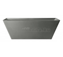 Ванна из искусственного камня AltroBagno Francesca 090104 170x75 см, отдельностоящая, на ножках, с донным клапаном, с подголовником