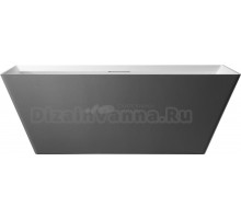 Ванна из искусственного камня AltroBagno Francesca 090105 170x75 см, отдельностоящая, на ножках, с донным клапаном, с подголовником