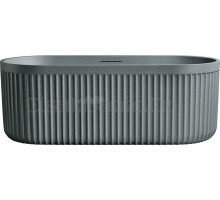 Ванна из искусственного камня AltroBagno Gianni 090212 170x75 см, отдельностоящая, овальная, на ножках, с донным клапаном, с подголовником