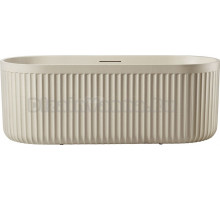 Ванна из искусственного камня AltroBagno Gianni 090213 170x75 см, отдельностоящая, овальная, на ножках, с донным клапаном, с подголовником