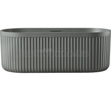 Ванна из искусственного камня AltroBagno Gianni 090214 170x75 см, отдельностоящая, овальная, на ножках, с донным клапаном, с подголовником