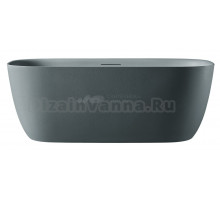 Ванна из искусственного камня AltroBagno Luciana 090222 170x80 см, отдельностоящая, овальная, на ножках, с донным клапаном