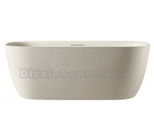 Ванна из искусственного камня AltroBagno Luciana 090223 170x80 см, отдельностоящая, овальная, на ножках, с донным клапаном
