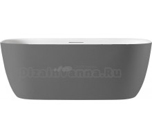 Ванна из искусственного камня AltroBagno Luciana 090225 170x80 см, отдельностоящая, овальная, на ножках, с донным клапаном