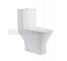 Унитаз-компакт напольный Taliente Elegante EL35055 безободковый, с микролифтом, глянцевый белый