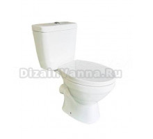 Унитаз-компакт напольный Taliente Aterno AT25044 безободковый, с микролифтом, глянцевый белый