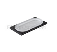 Мыльница Splendy Inspiration R IR402VSBM настенная, стеклянная, черная