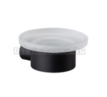 Мыльница Splendy Passion PA402VSBM настенная, стеклянная, черная