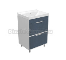 Тумба д/ванной "Байкал-60" под раковину Fest-60 (Sanita Lux) (ПВХ)