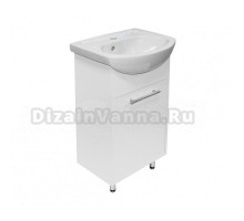 Тумба д/ванной "АлАн-45" белый, правая под раковину Уют-45 (Rosa) (ЛДСП) (разбор)