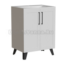 Тумба д/ванной "РИФ-60" 2 створки  белый под рак."Fest- 60"  мебельный (Sanita Luxe)(ПВХ)