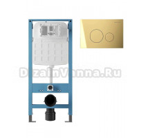 Инсталляция с кнопкой Aqueduto Tecnica Novo TEC11CIR0250 крепление к полу и стене, с регулировкой по высоте, с шумоизоляцией