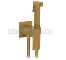 Гигиенический душ AltroBagno BM 060127 BG со смесителем, С ВНУТРЕННЕЙ ЧАСТЬЮ, матовое золото