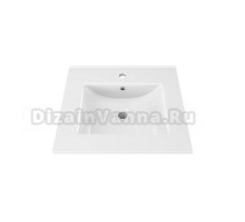 Мебельная раковина Teymi Ritta 50 накладная, белая, прямоугольная, фарфор