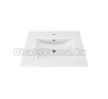 Мебельная раковина Teymi Ritta 60 накладная, белая, прямоугольная, фарфор