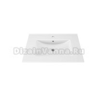 Мебельная раковина Teymi Ritta 70 накладная, белая, прямоугольная, фарфор