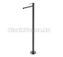 Напольный смеситель для раковины Vincea Rim VFBF-2R1GM вороненая сталь