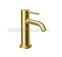 Смеситель для раковины VitrA Minimax Round A4353025EXP брашированное золото