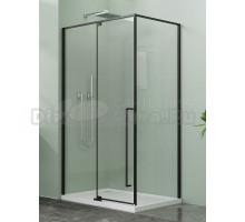 Душевой уголок AZARIO Male AZ-J50-12090-MB-CL 120х90 см, стекло прозрачное, профиль матовый черный