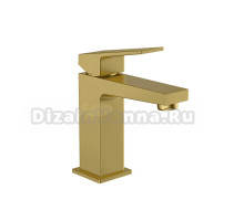 Смеситель для раковины VitrA Minimax Square A4372025EXP брашированное золото