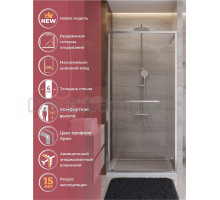 Душевая дверь в нишу Cezares Lux B-FS-1-100-C-CR 100 см, профиль хром, стекло прозрачное